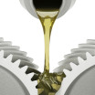 Lubricant Pouring Over Gears